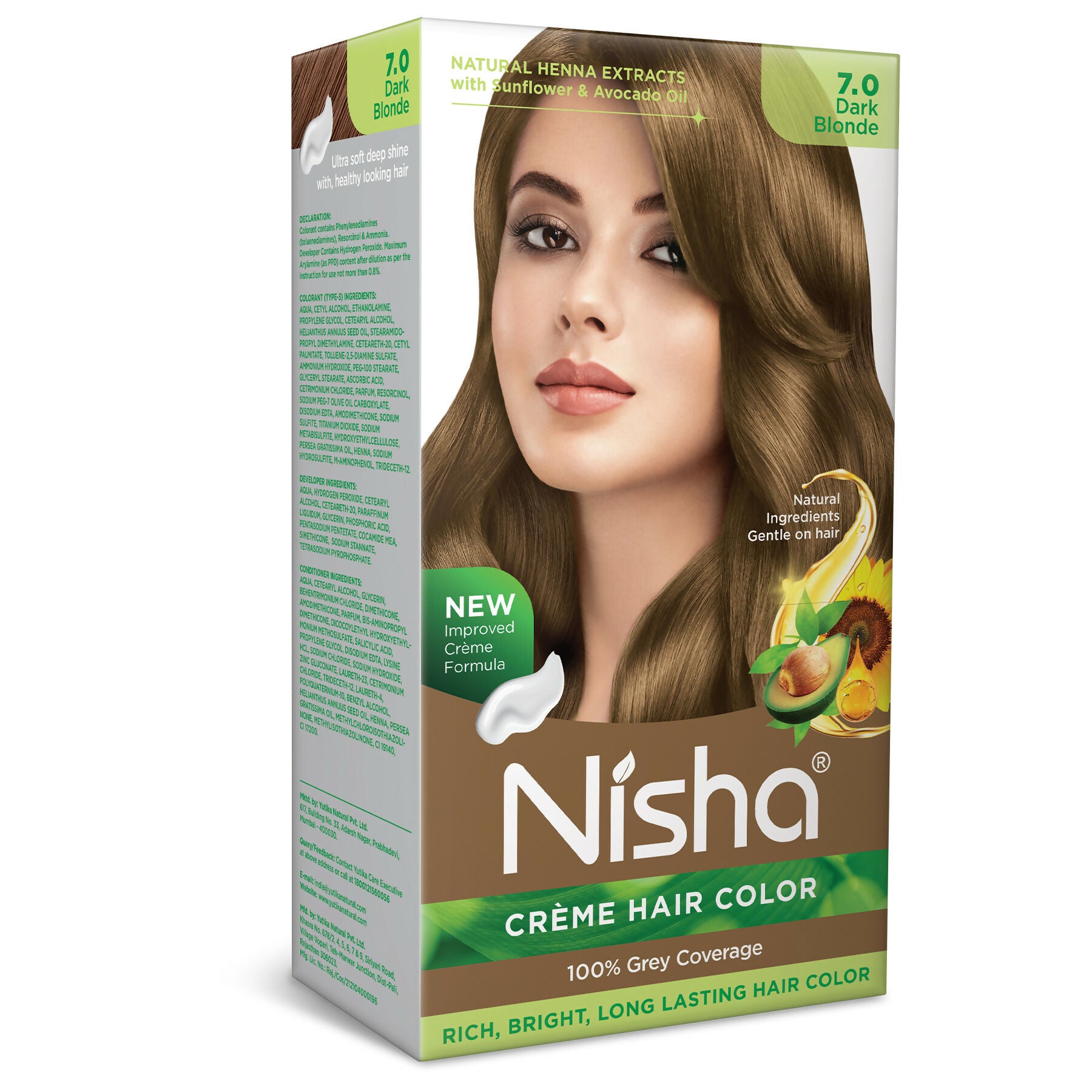 Nisha Creme Hair Color for Women - Dark Blonde - Distacart