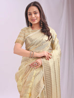 Thumbnail for Astita Organza Gold Saree