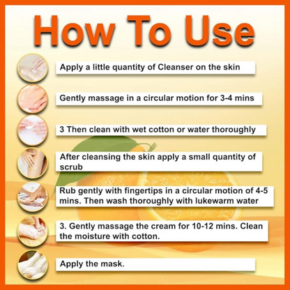 VedicAyurveda Manicure Pedicure Spa Kit Orange Peel Oil - Dista