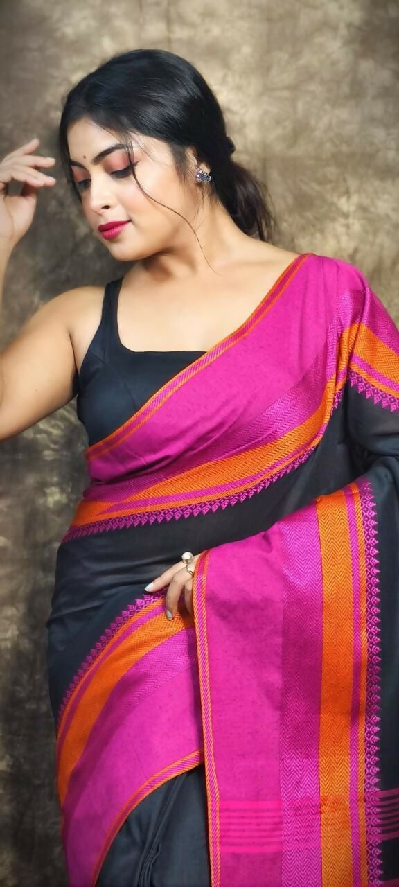 Exclusive Collection Block Print Pure Cotton Handloom Gorgeous Saree