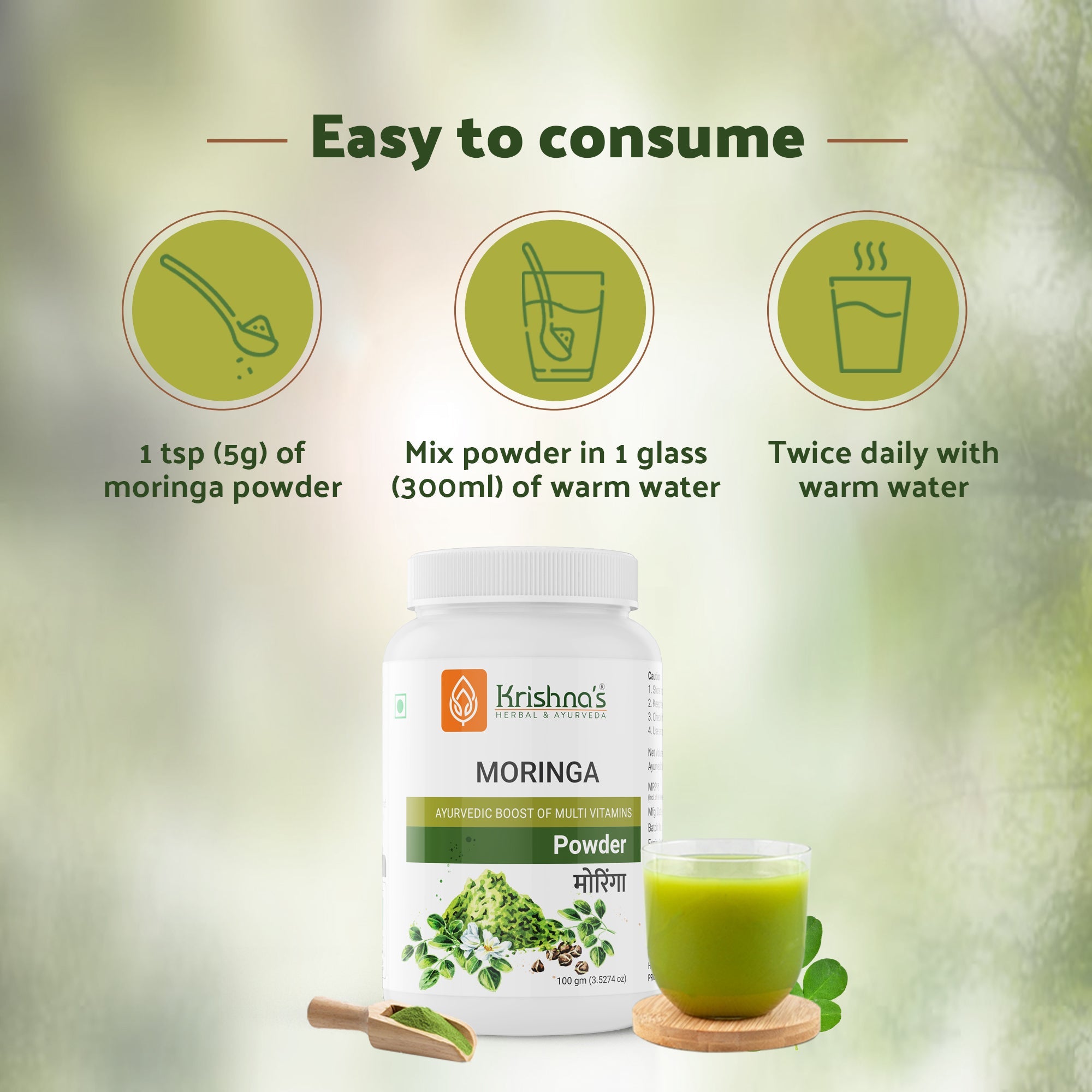 Krishna'S Herbal & Ayurveda Moringa Powder