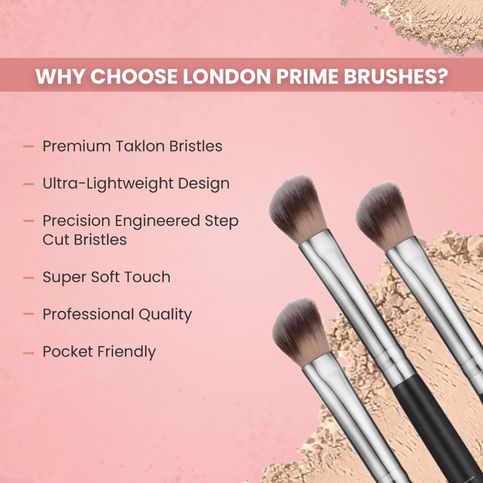 London Prime HD Eyeshadow Brush LP311 ( Formerly London Pride Cosmetics )