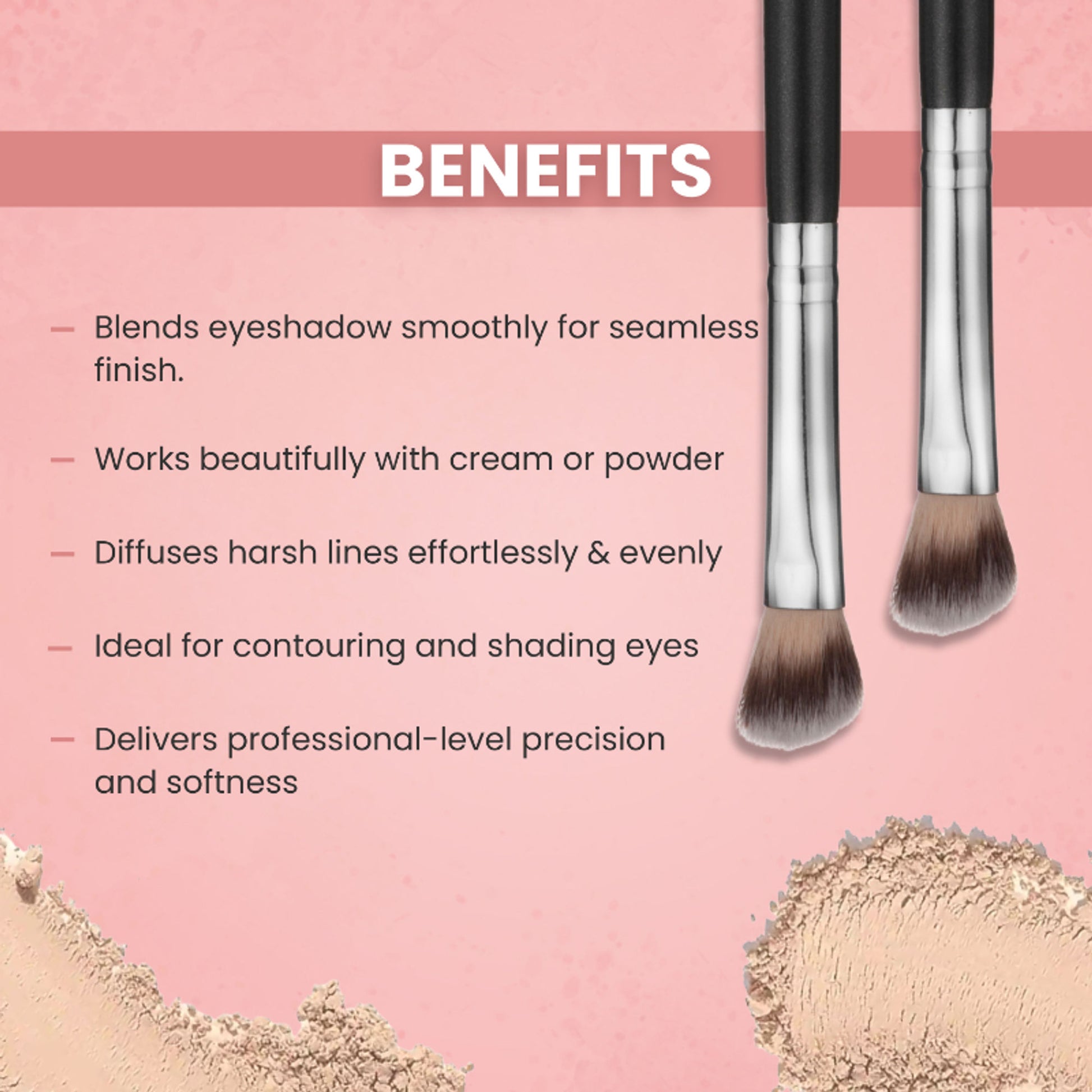 London Prime HD Eyeshadow Brush LP311 ( Formerly London Pride Cosmetics )