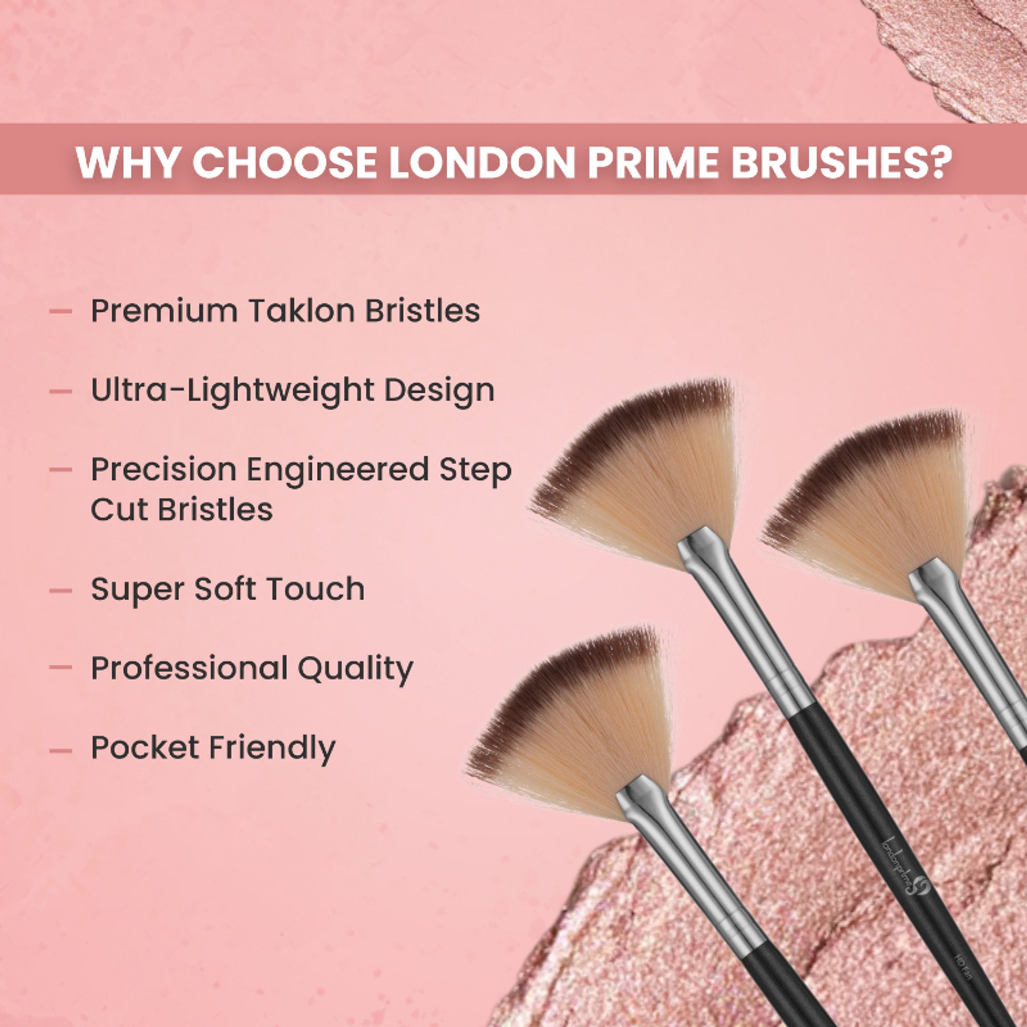 London Prime HD Fan Brush LP309 ( Formerly London Pride Cosmetics )