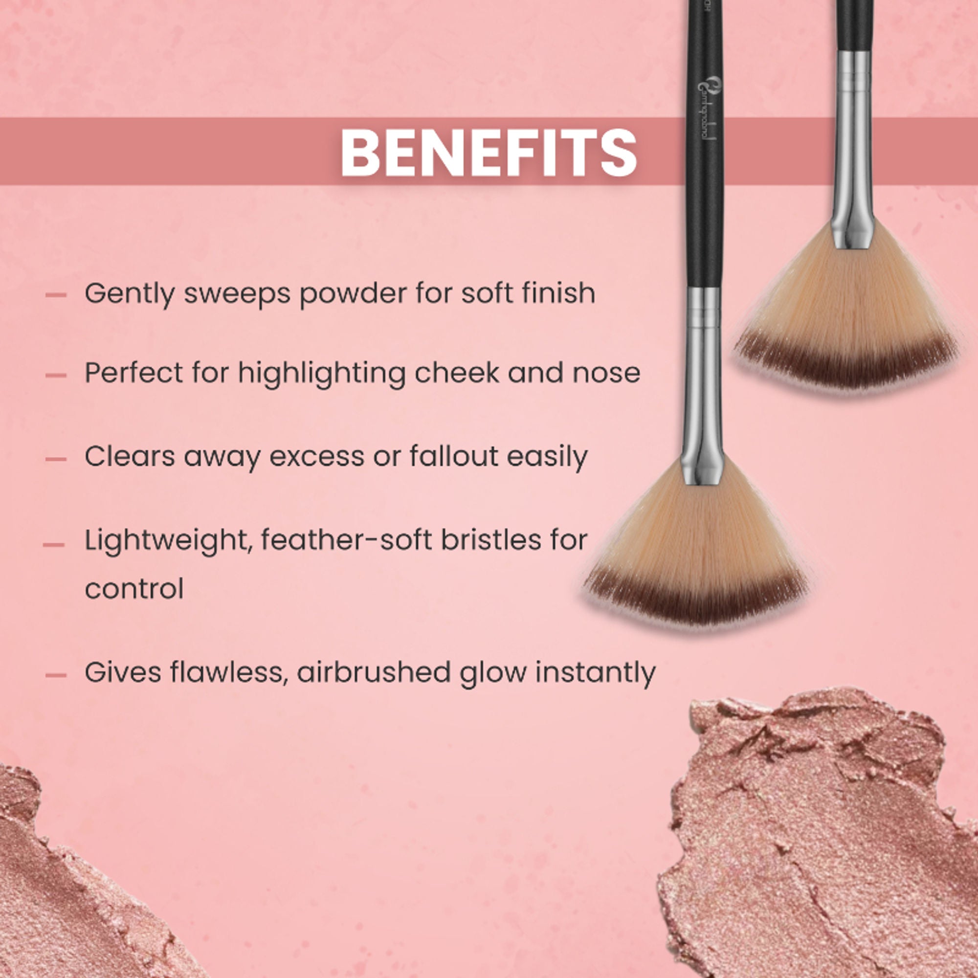 London Prime HD Fan Brush LP309 ( Formerly London Pride Cosmetics )