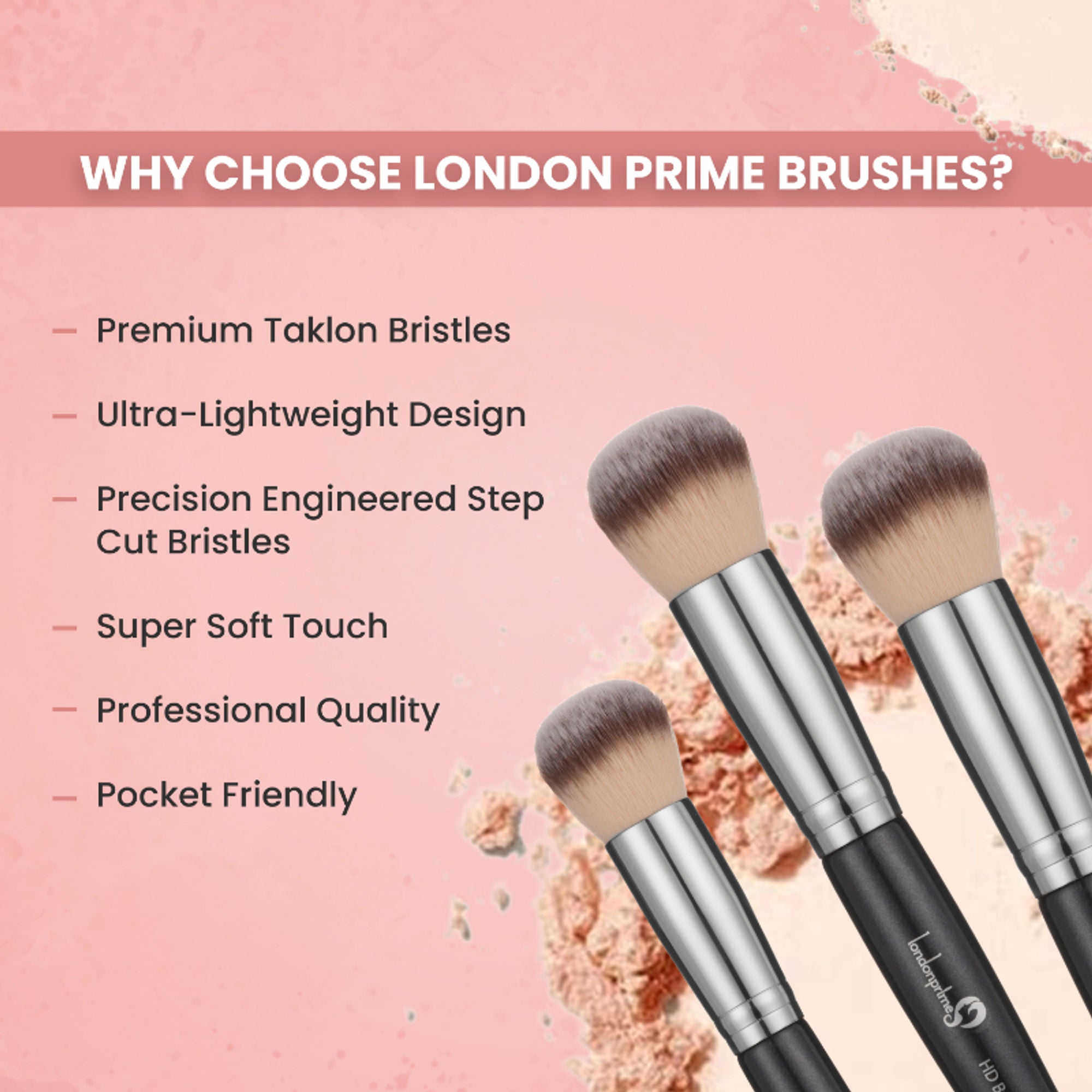 London Prime HD Buffing Brush LP303 ( Formerly London Pride Cosmetics )