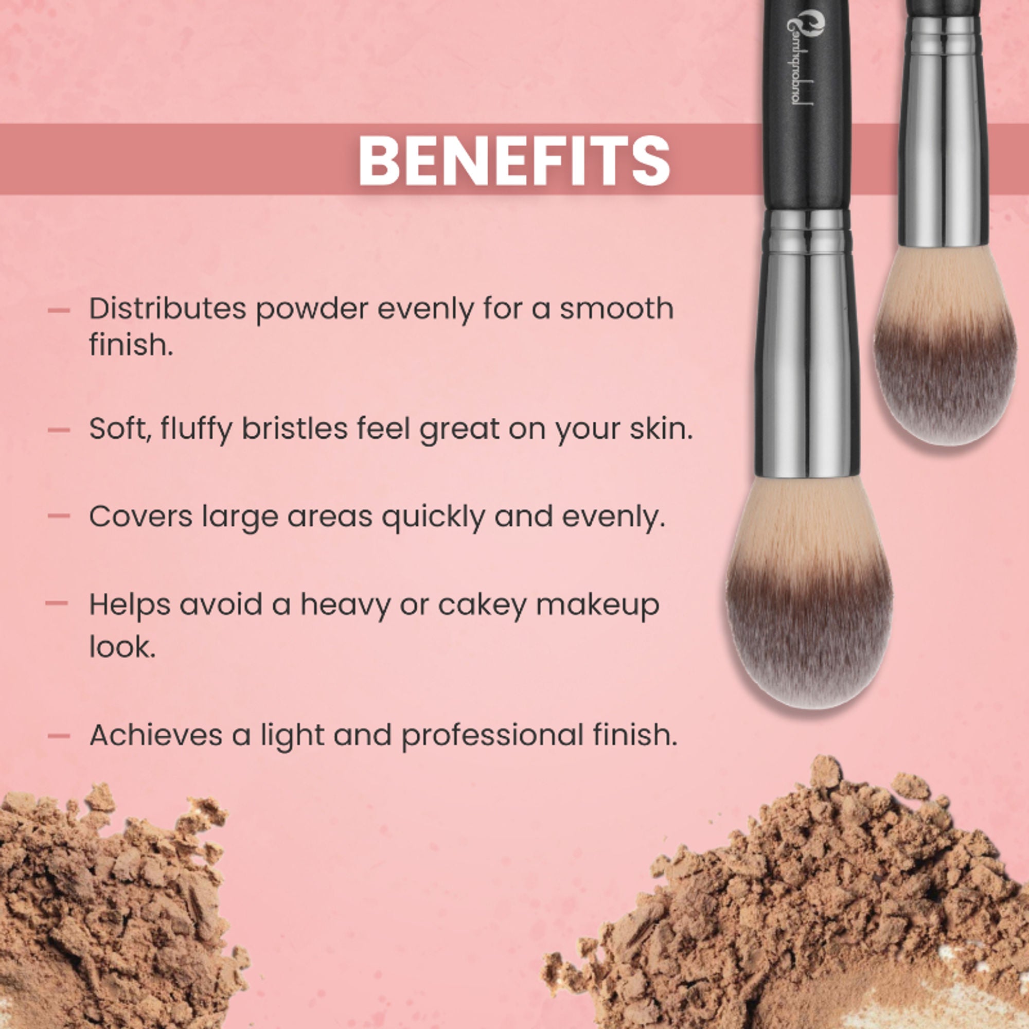 London Prime HD Powder Brush LP305 ( Formerly London Pride Cosmetics )