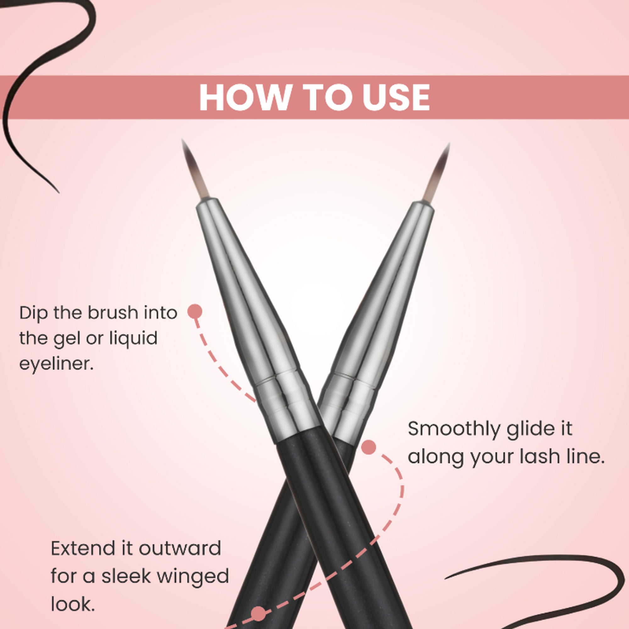 London Prime HD Eyeliner Brush LP312 ( Formerly London Pride Cosmetics )