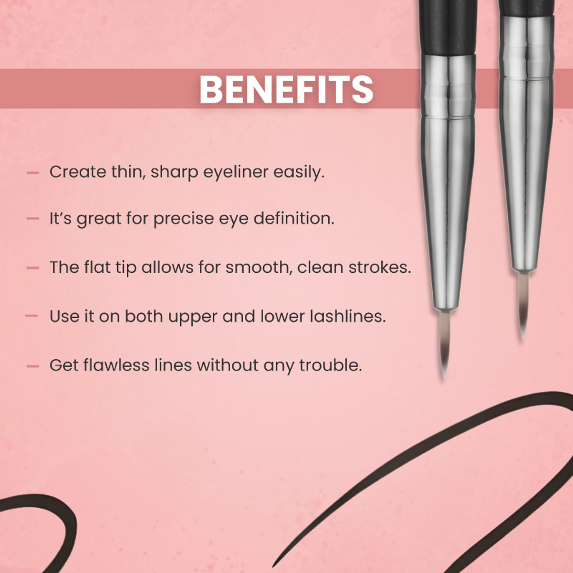 London Prime HD Eyeliner Brush LP312 ( Formerly London Pride Cosmetics )