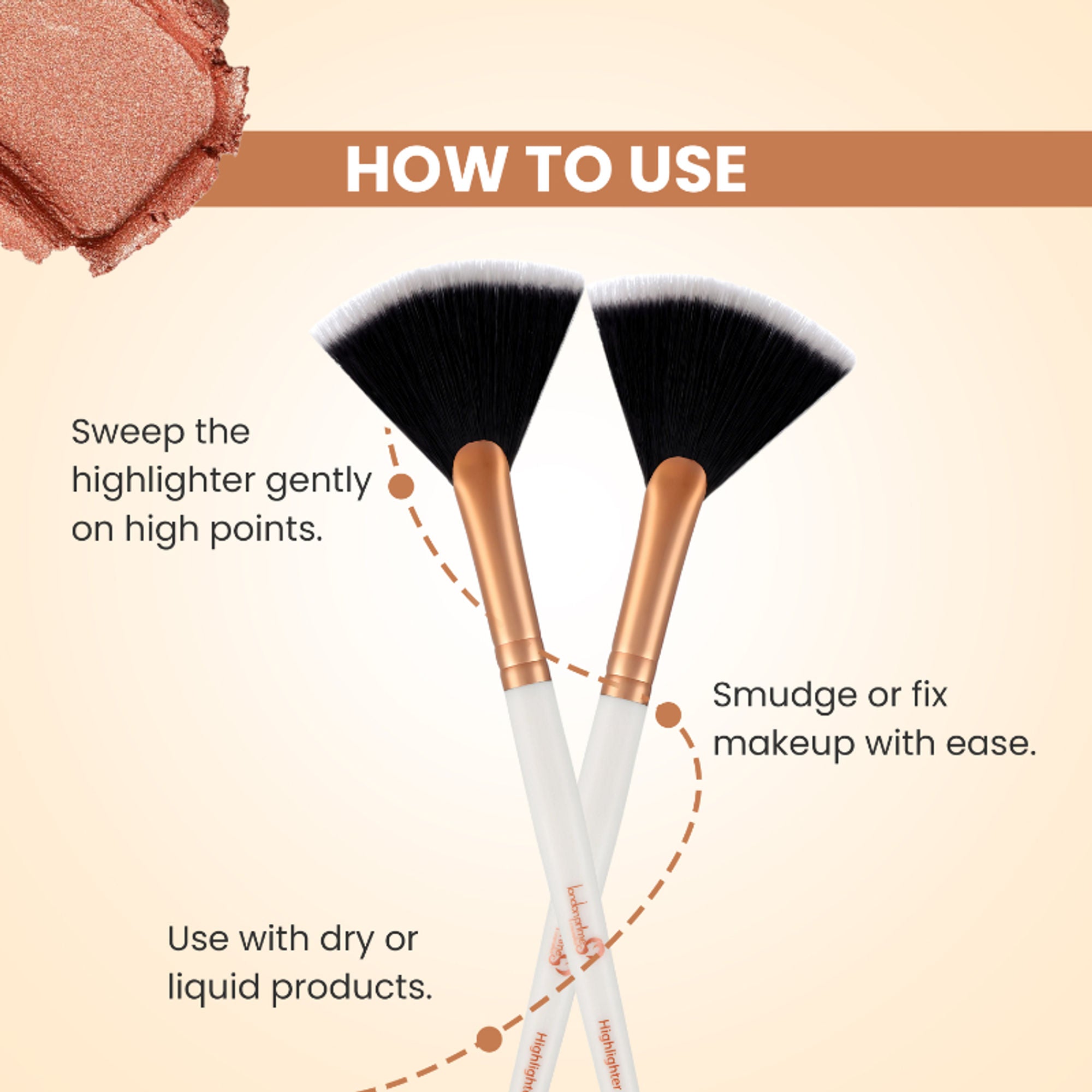 London Prime Cosmetics GS Highlighter Brush