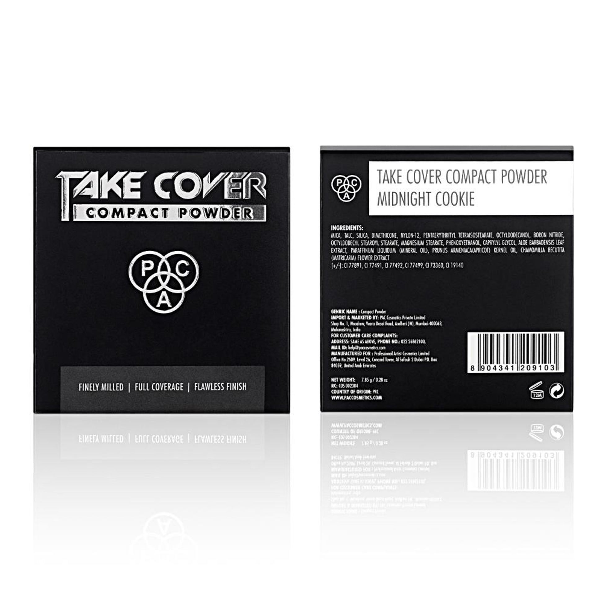 PAC Studio Take Cover Compact Powder - 07 midnight Cookie - Distacart