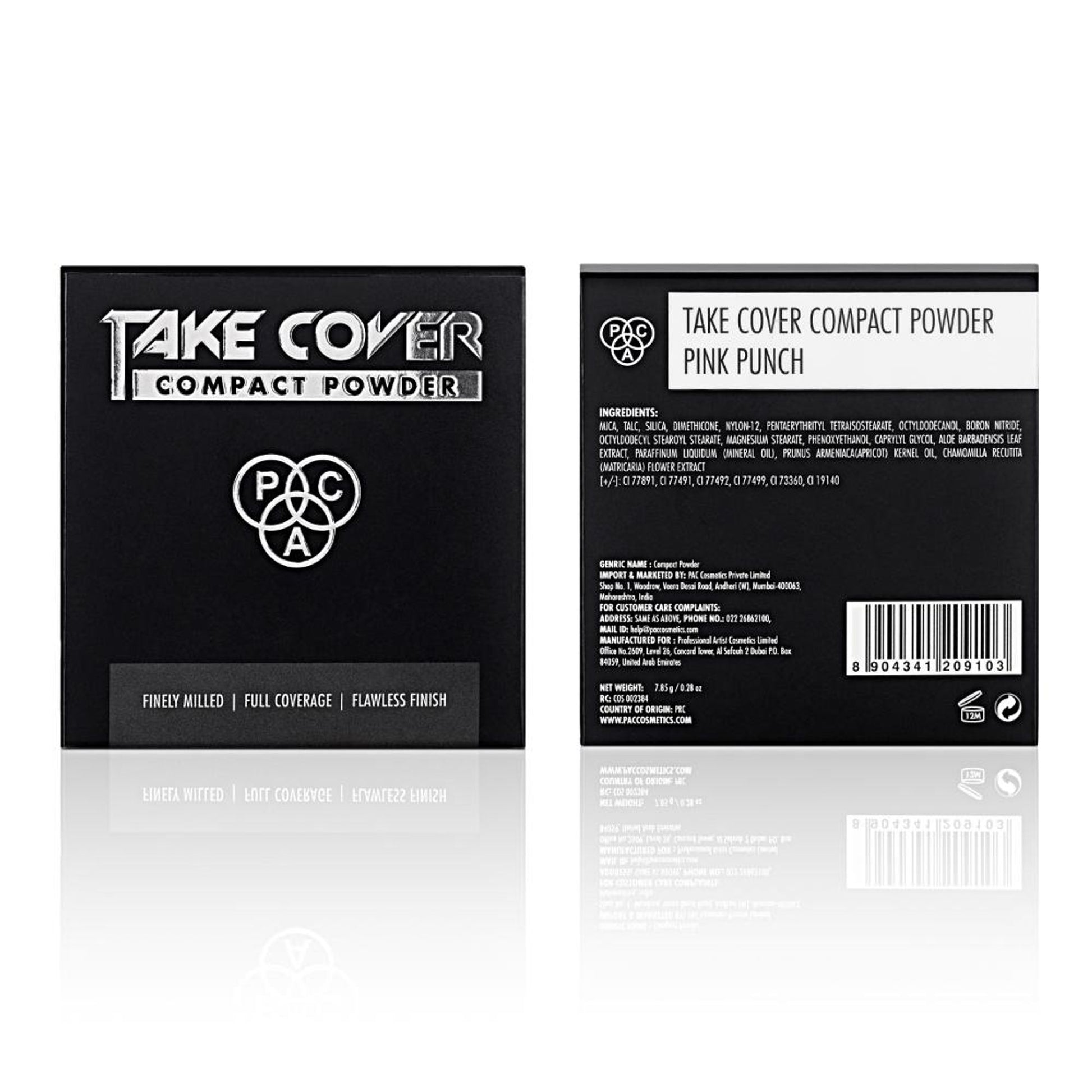 PAC Studio Take Cover Compact Powder - 10 pink Punch - Distacart