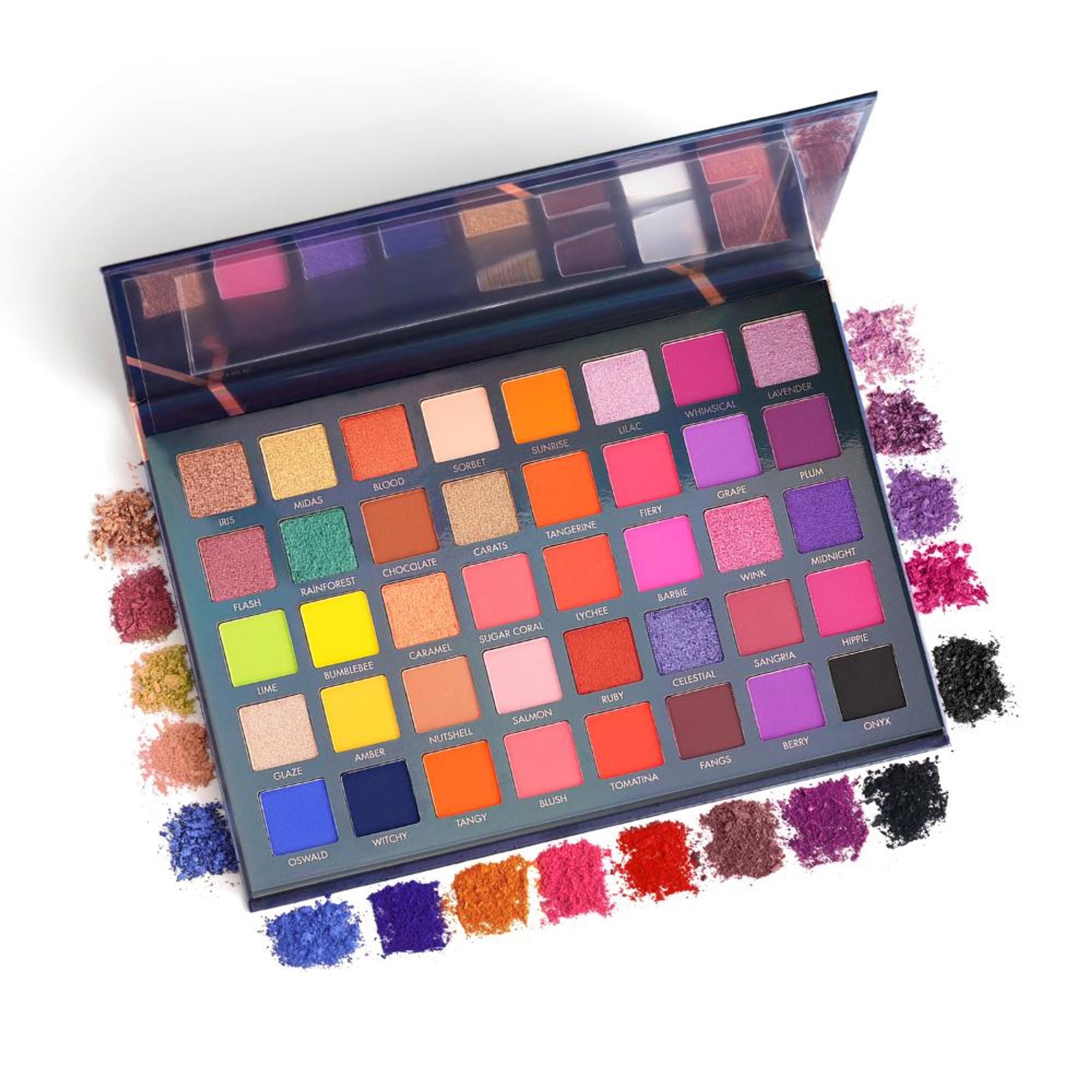 PAC Studio Vibe Eyeshadow Palette X40 Season 1 - Blendable Formula, Intense Color Payoff, Richly Pigmented