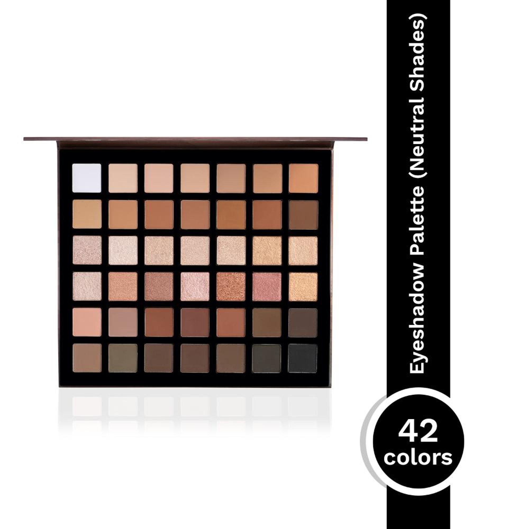 PAC Prism Eyeshadow Palette X42 Neutrals - High Impact Mattes Pearls & Shimmers, Blendable Formula