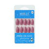 shills professional reusable press on nails almond spn628