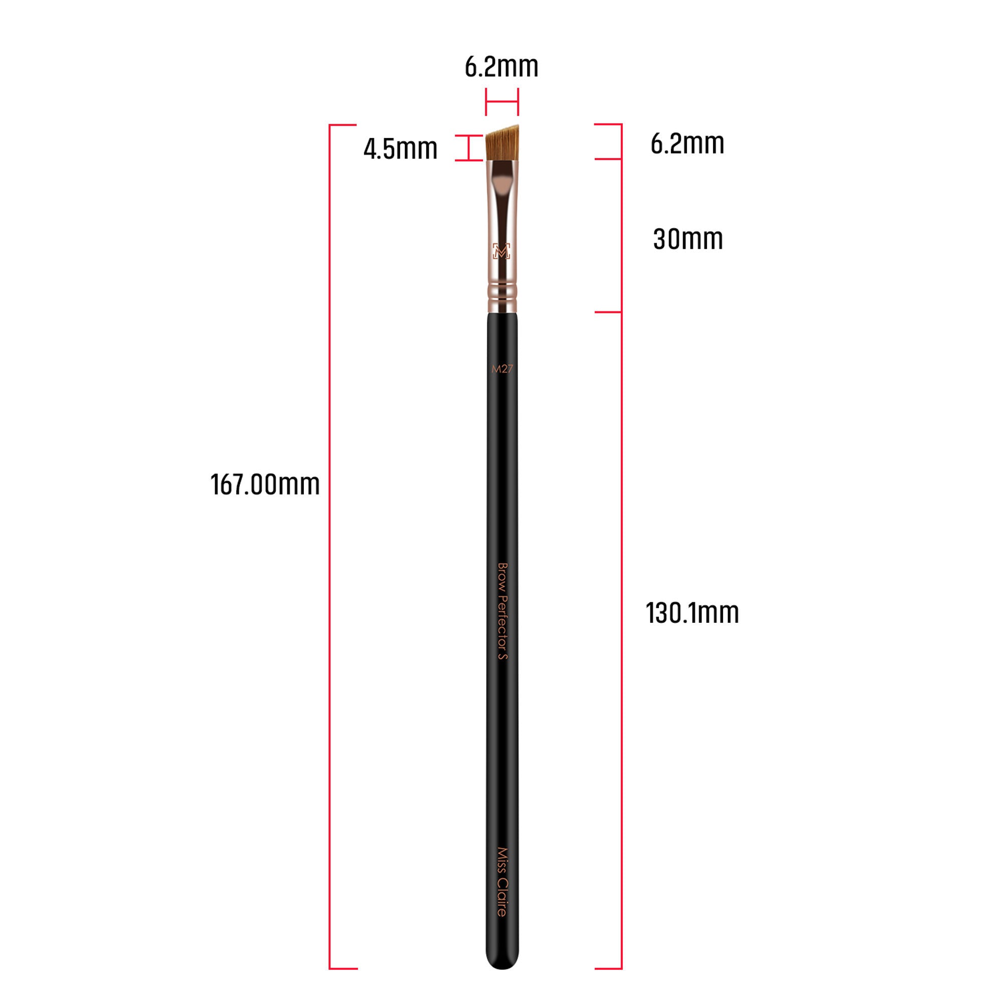 Miss Claire M27 - Brow Perfector Brush (S) - Rose Gold