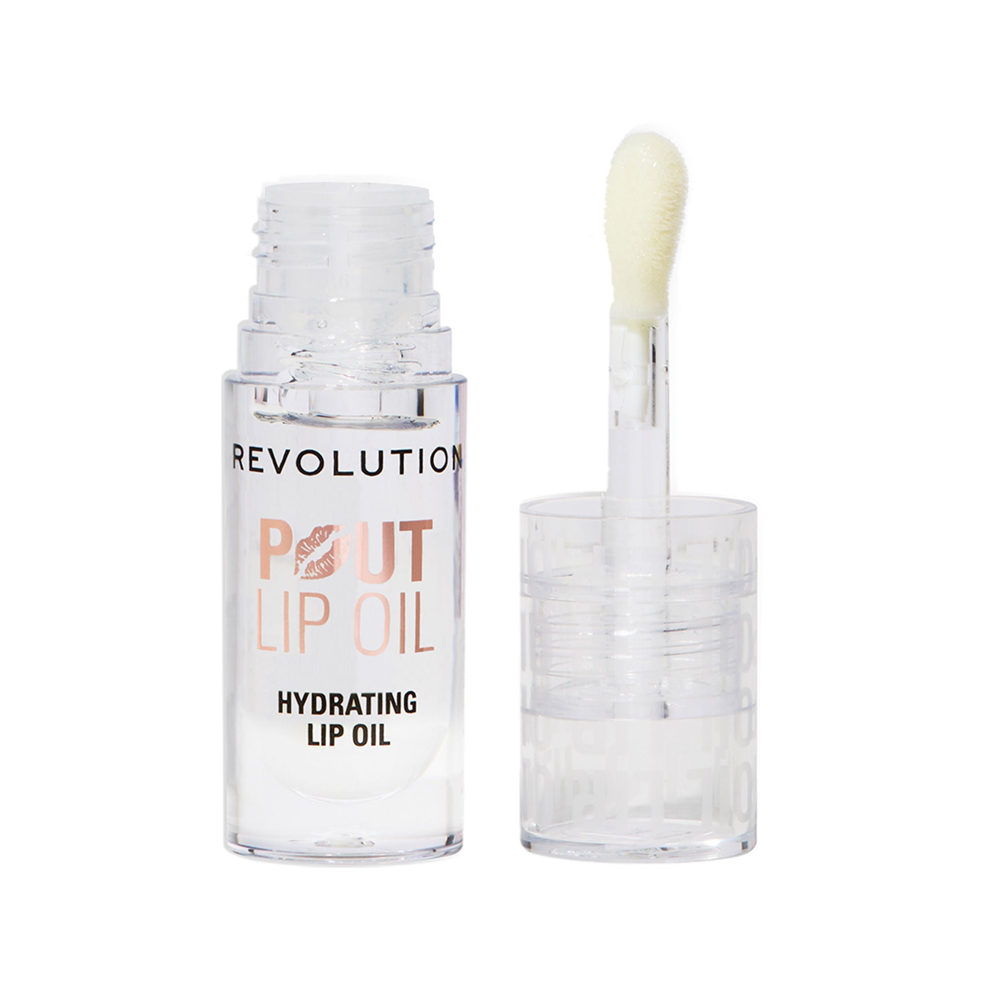 Makeup Revolution Pout Lip Oil - Lychee Clear - Distacart