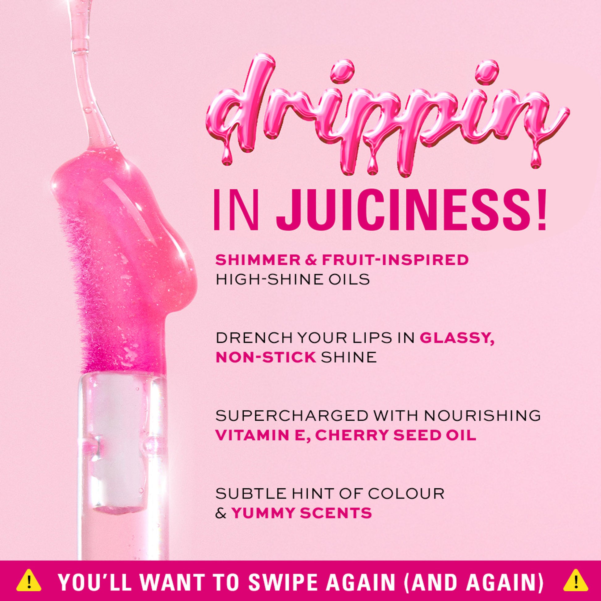 Makeup Revolution Pout Lip Oil - Raspberry Pink - Distacart