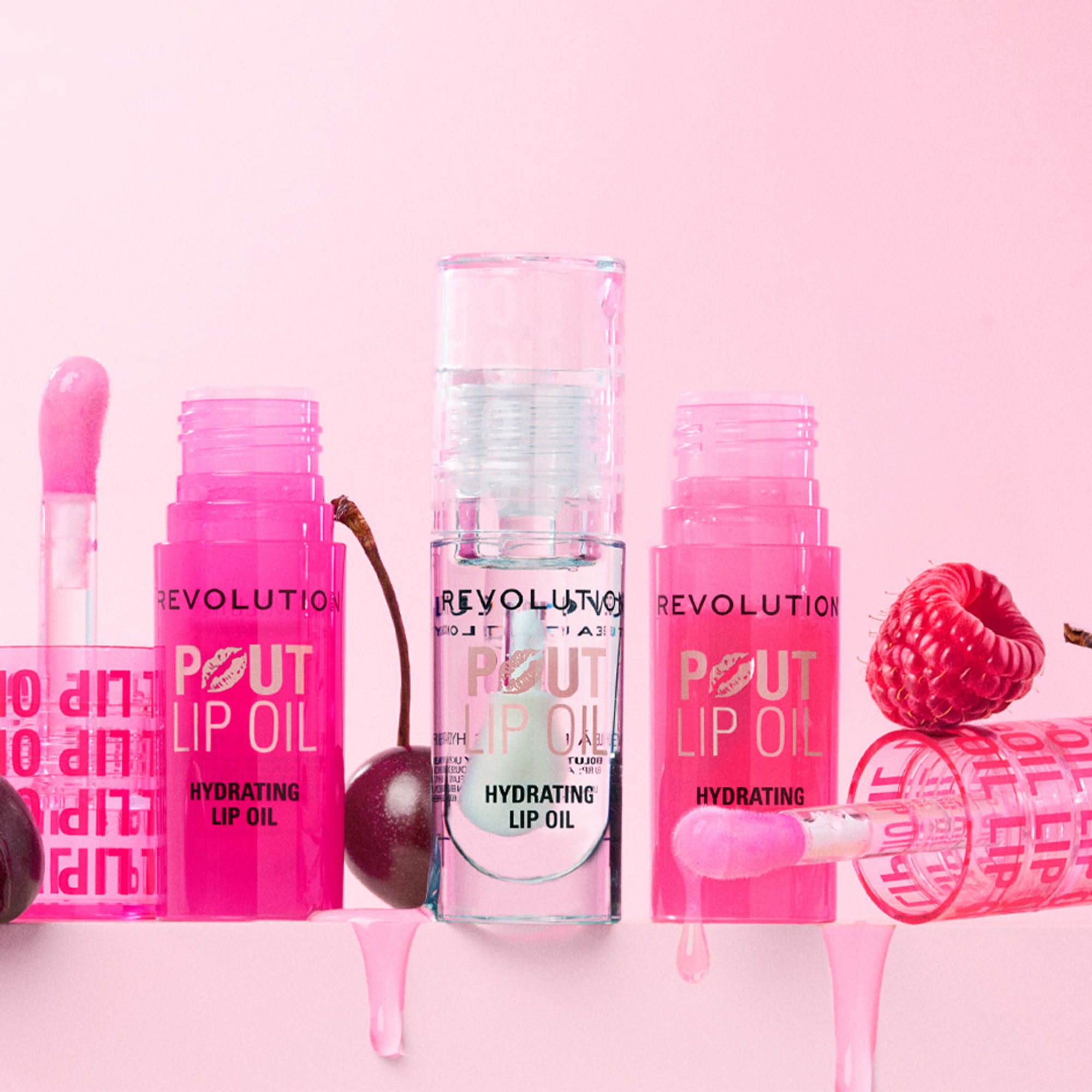 Makeup Revolution Pout Lip Oil - Raspberry Pink - Distacart