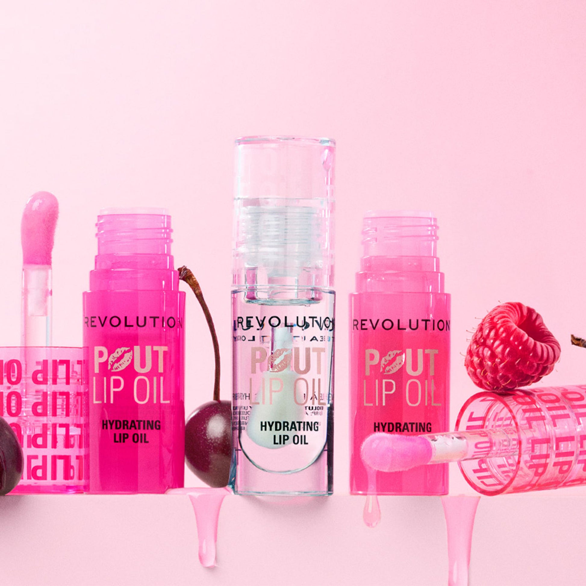 Makeup Revolution Pout Lip Oil - Raspberry Pink - Distacart