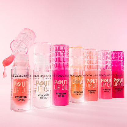 Makeup Revolution Pout Lip Oil - Raspberry Pink - Distacart