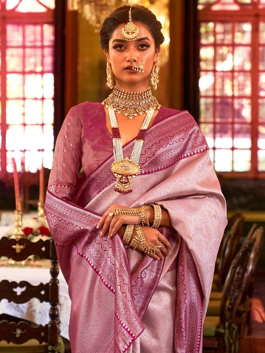 Anouk Woven Design Zari Silk Blend Kanjeevaram Saree - Distacart