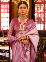 Thumbnail for Anouk Woven Design Zari Silk Blend Kanjeevaram Saree - Distacart