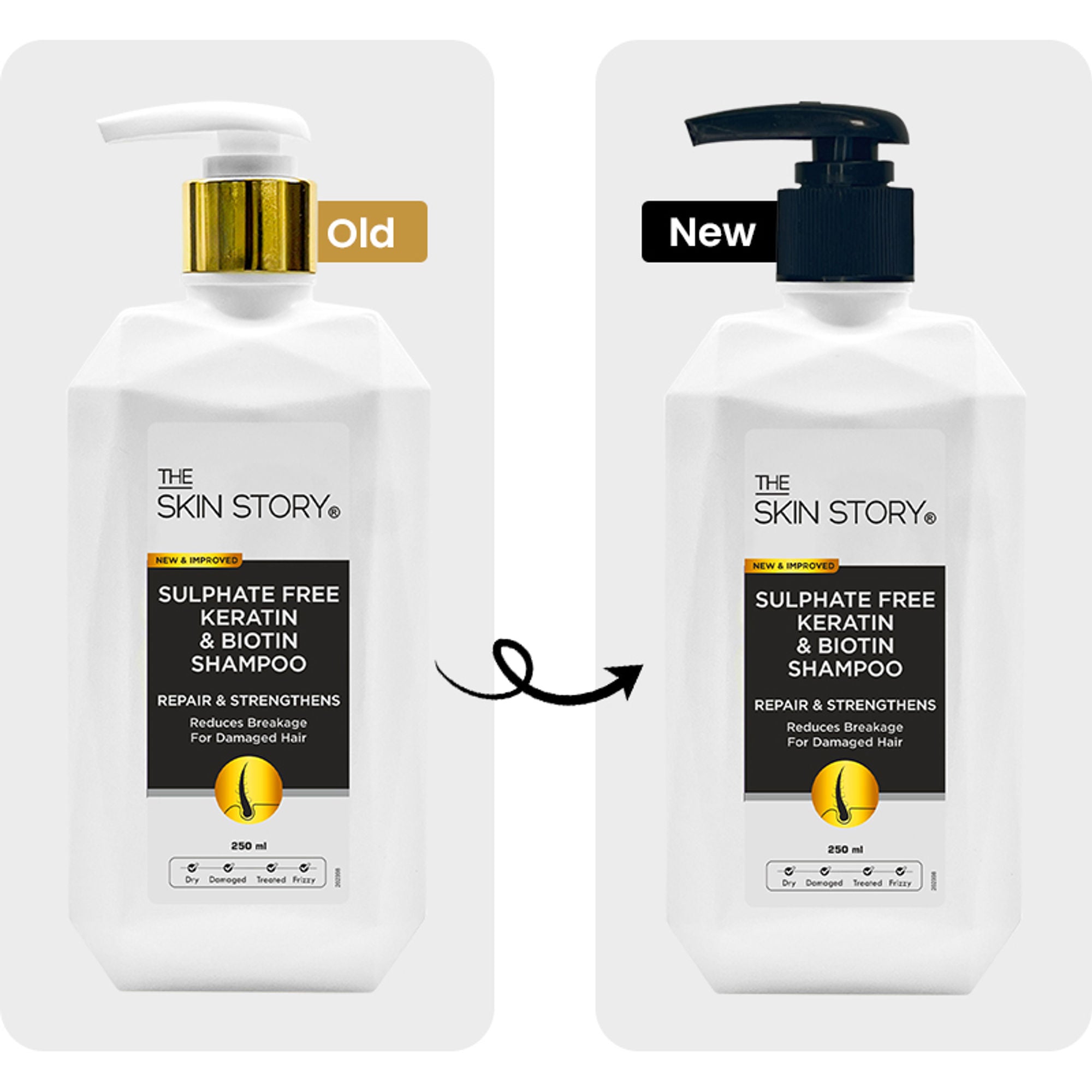 The Skin Story Sulphate Free Keratin Smooth Shampoo For Dry Damaged Hair - Distacart
