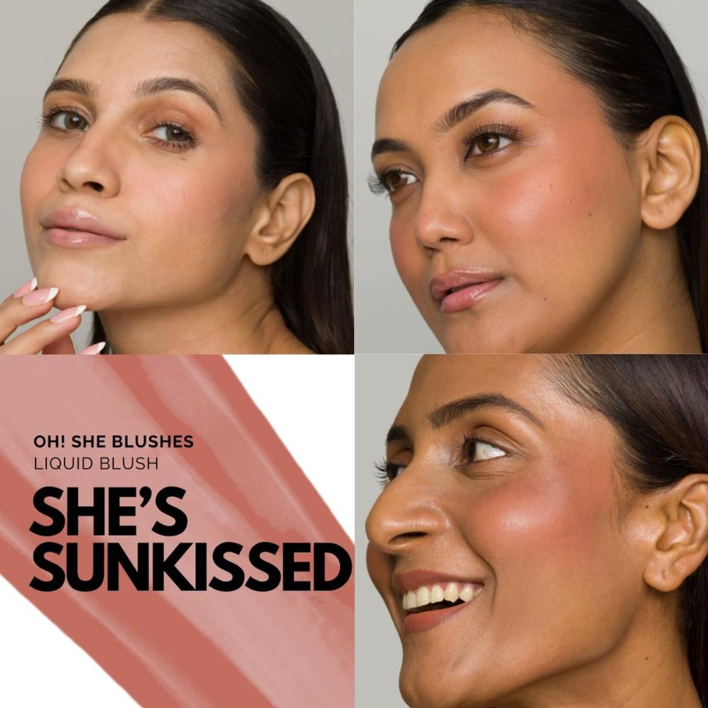 IRIS COSMETICS Oh! She Blushes Liquid Blush - Warm Brown - Distacart