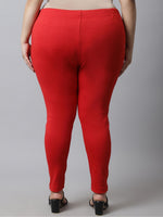 Thumbnail for TAG 7 Women Plus Size Pack Of 2 Solid Ankle-Length Leggings - Distacart