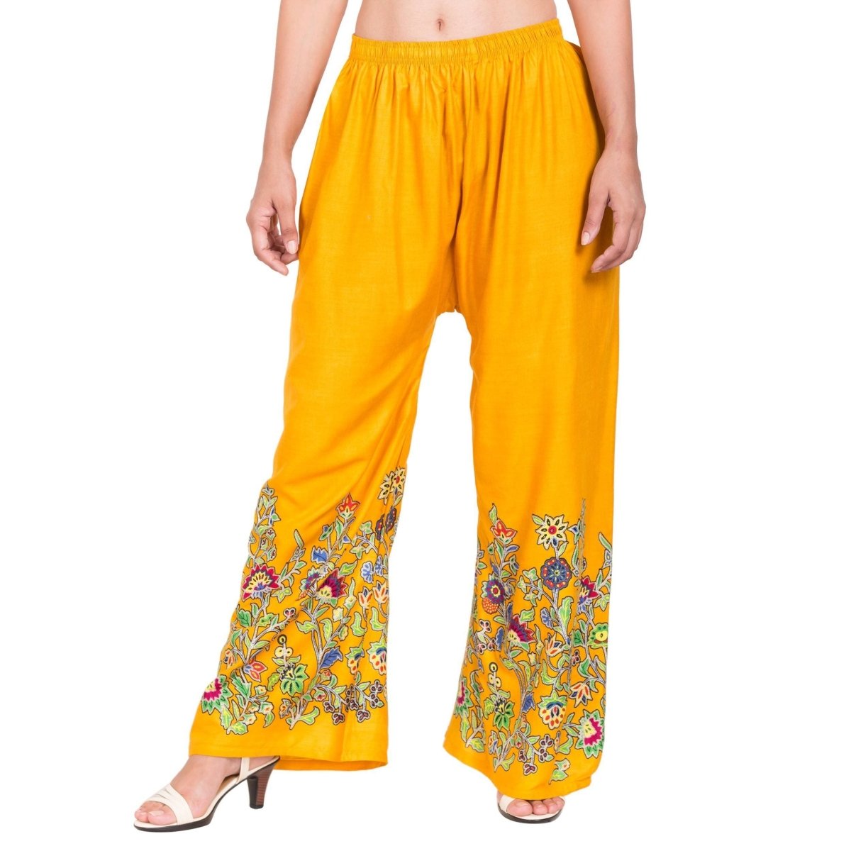 Asmaani Mustard Color Digital Print Sarara