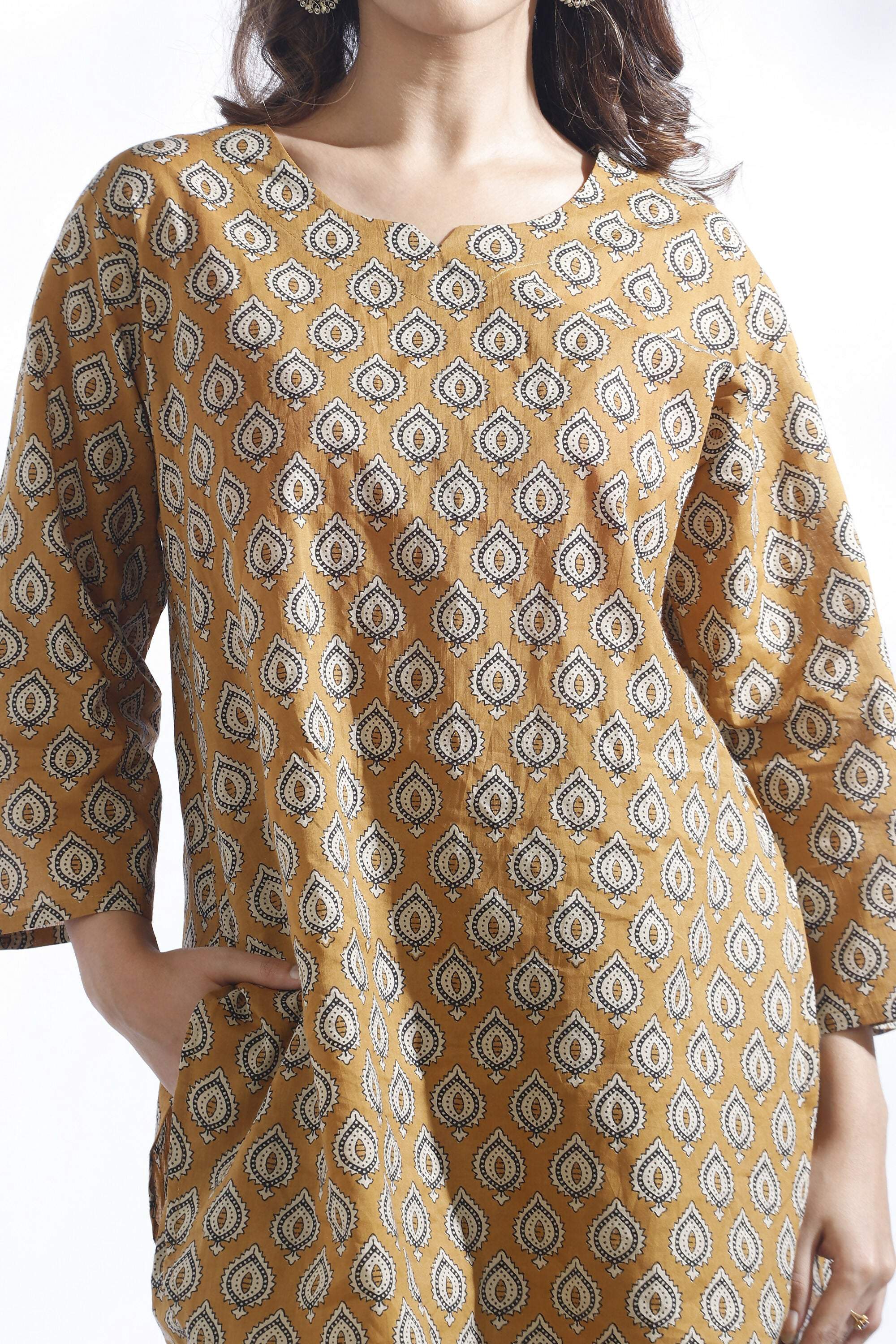 Breathables Yellow Butta Cotton Co-Ord Set - Dista