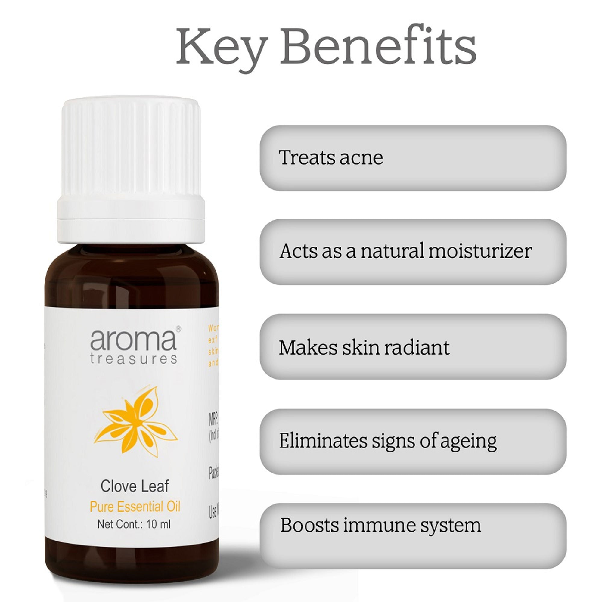 Aroma Treasures Clove Pure Essential Oil - Distacart