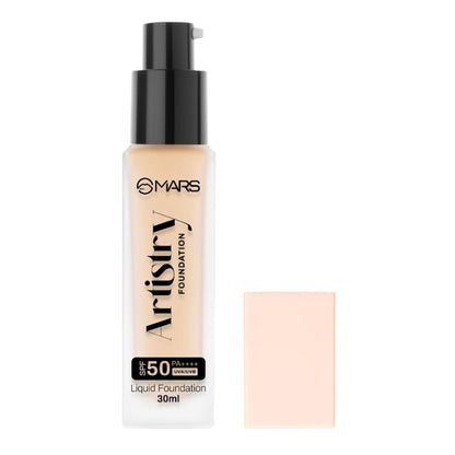 MARS Cosmetics Artistry Liquid Foundation - 02-Soft Beige - Distacart
