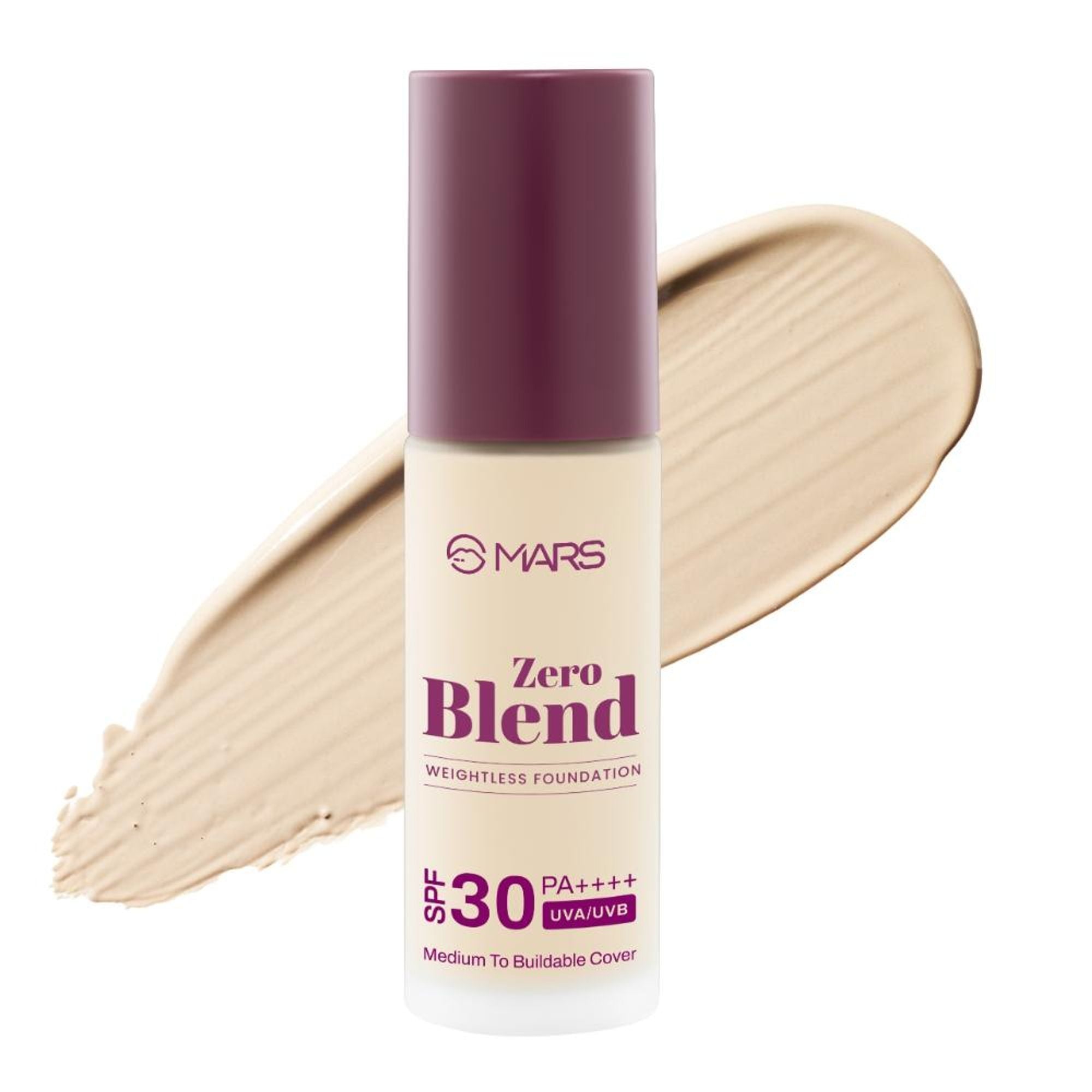 MARS SPF30 PA+++ Zero Blend Weightless Foundation - 02 Shell Coconut