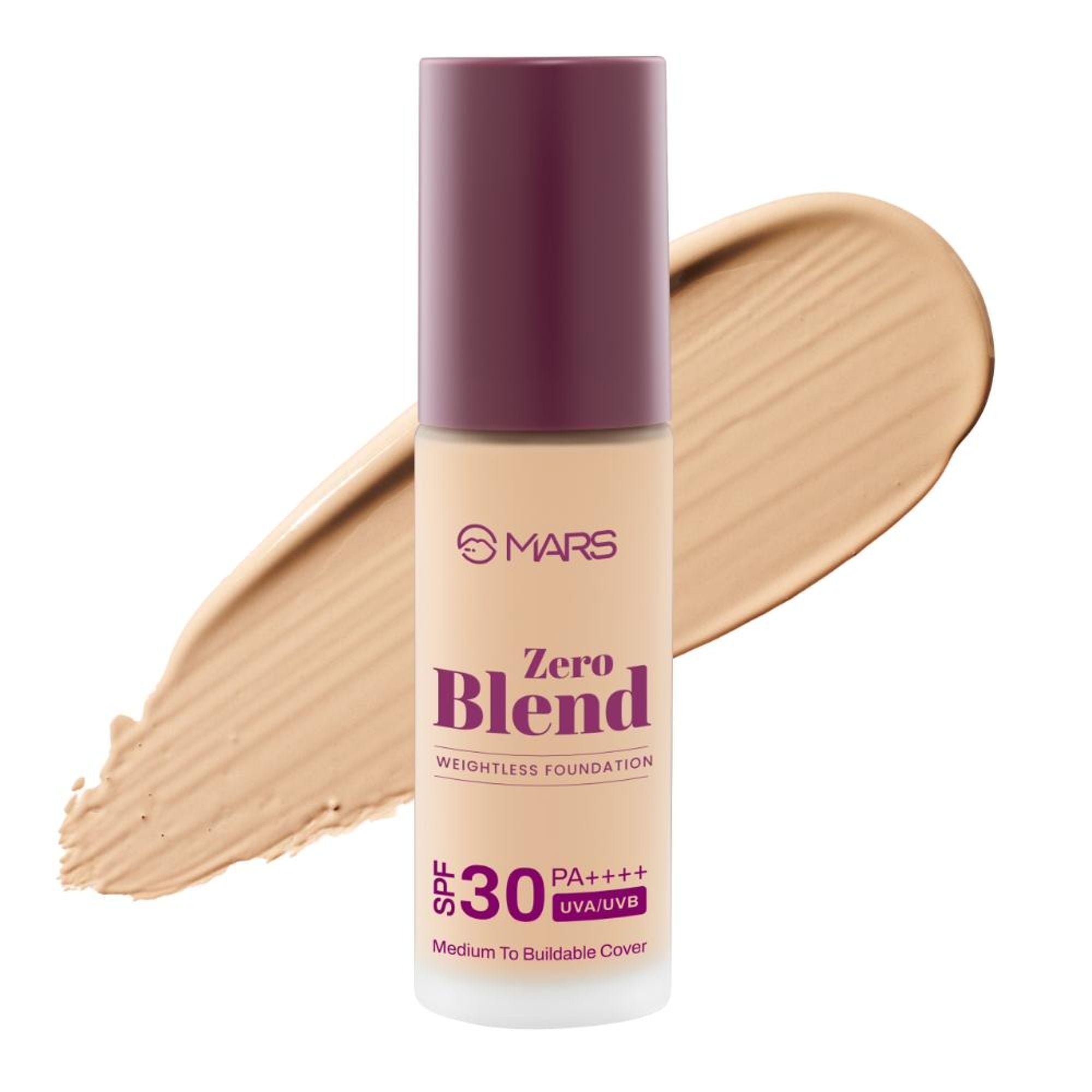 MARS SPF30 PA+++ Zero Blend Weightless Foundation - 06 Honey Gold