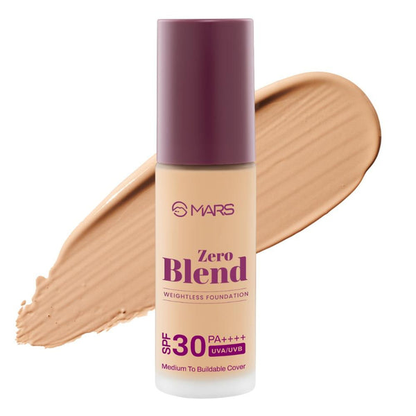 MARS SPF30 PA+++ Zero Blend Weightless Foundation - 08-Honey Nectar