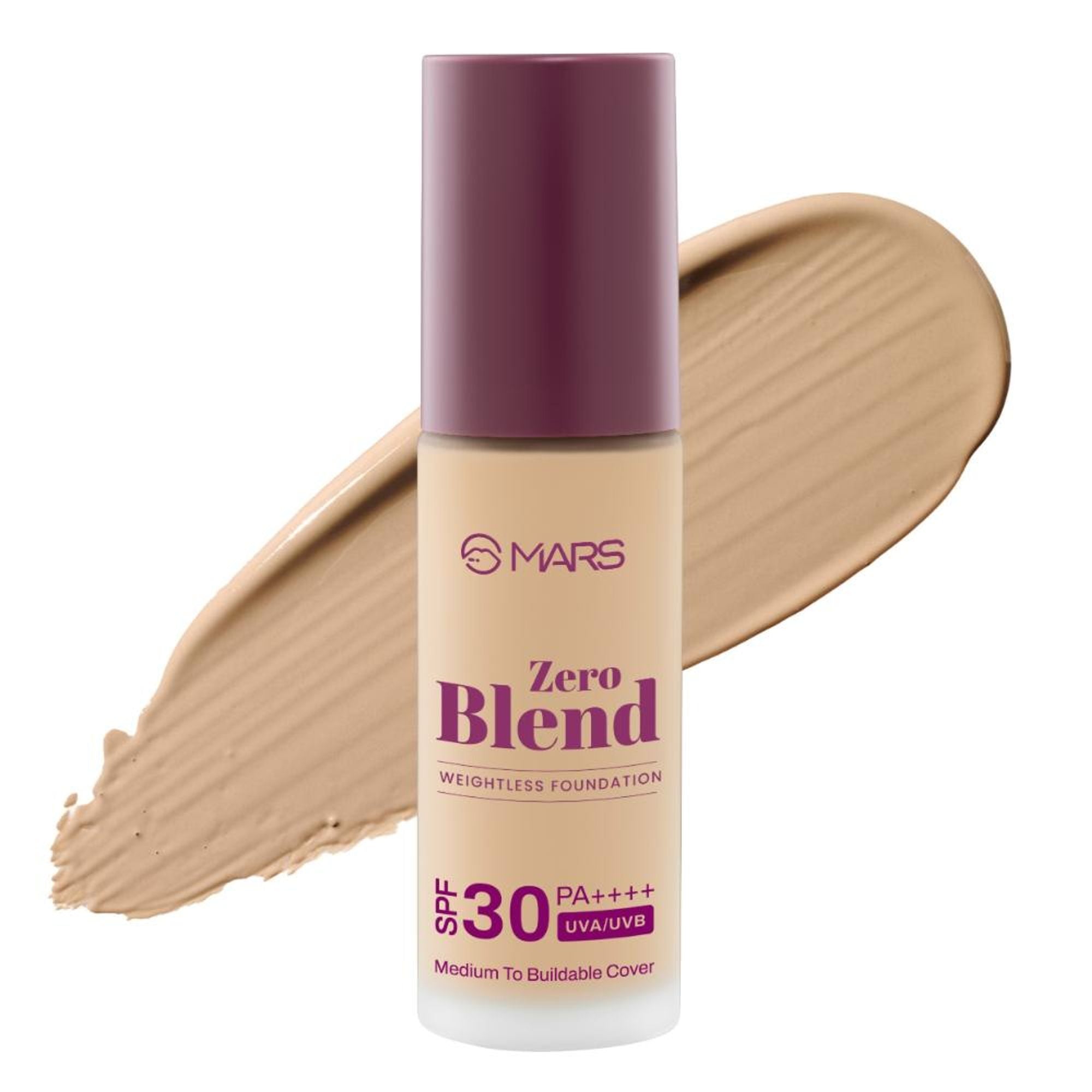 MARS SPF30 PA+++ Zero Blend Weightless Foundation - 09 Amber Maple