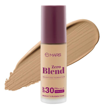 MARS SPF30 PA+++ Zero Blend Weightless Foundation - 10 Chestnut Cocoa