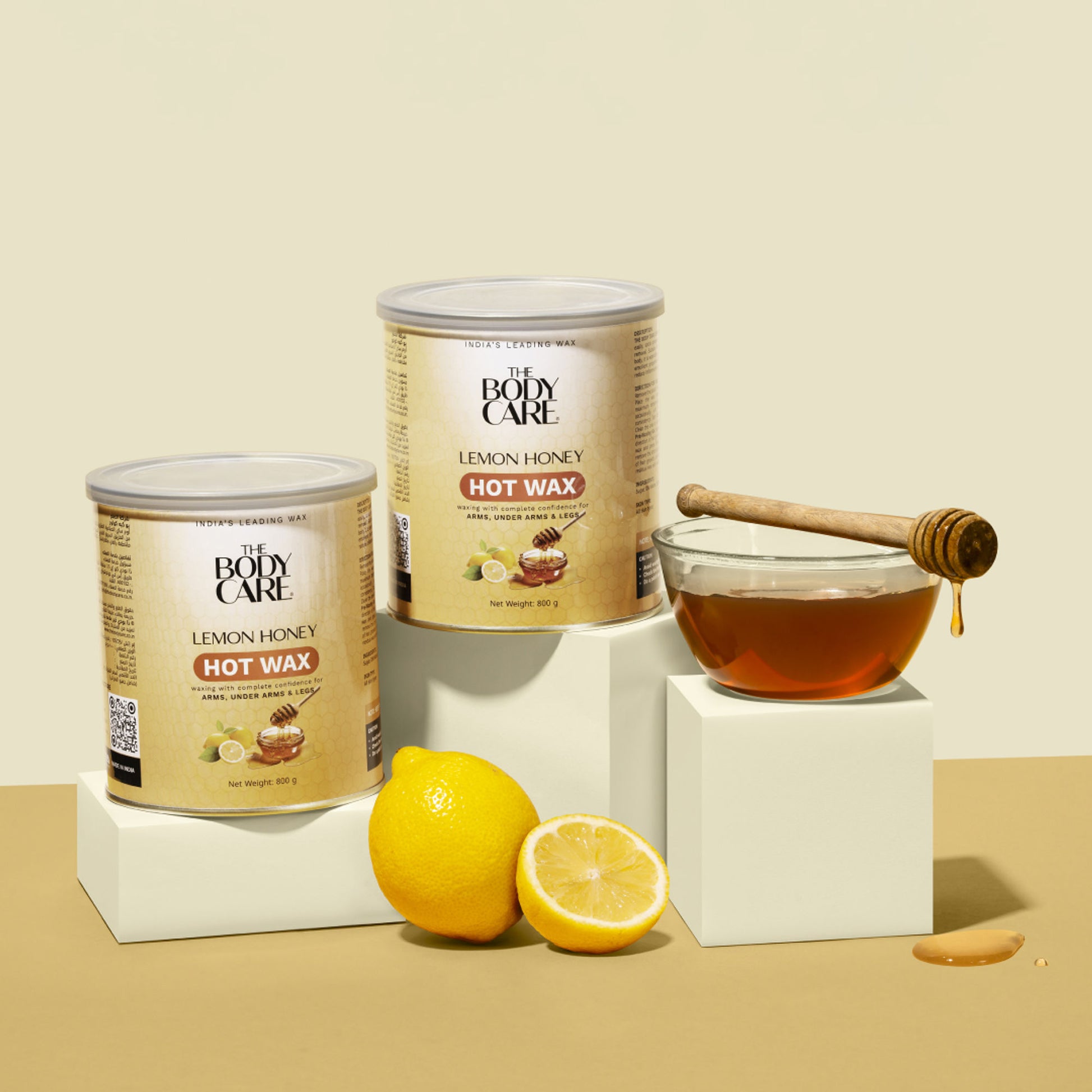 The Body Care Lemon Honey Hot Wax