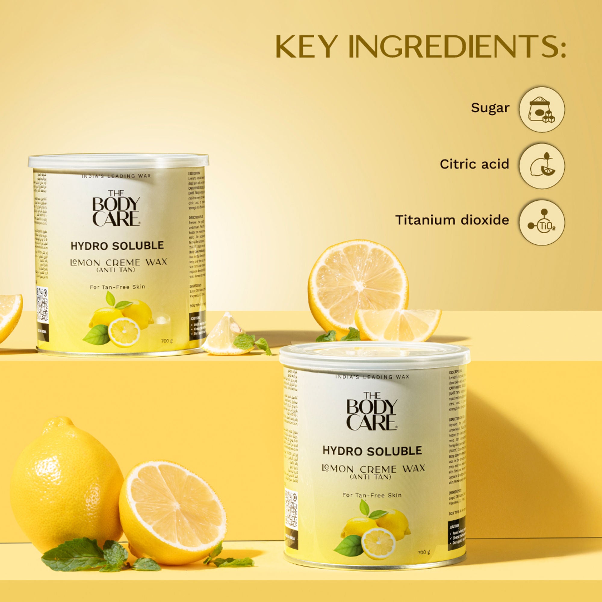 The Body Care Hydrosoluble Lemon Creme Wax (Anti Tan)