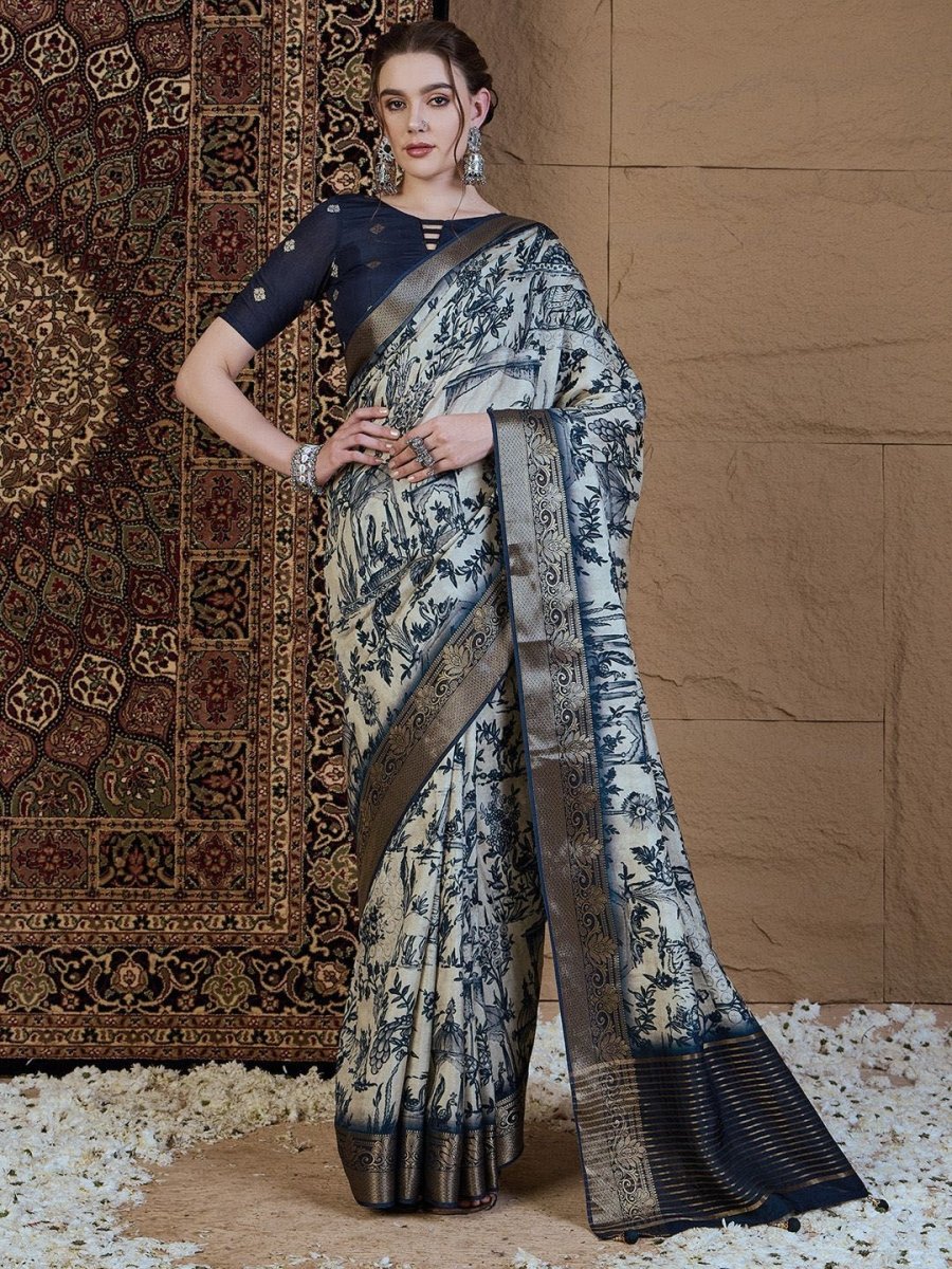 Anouk Ethnic Motifs Zari Silk Blend Sungudi Saree - Distacart