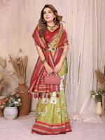 Thumbnail for Aastha Fashion Pista Soft Silk Weaving Saree - Distacart