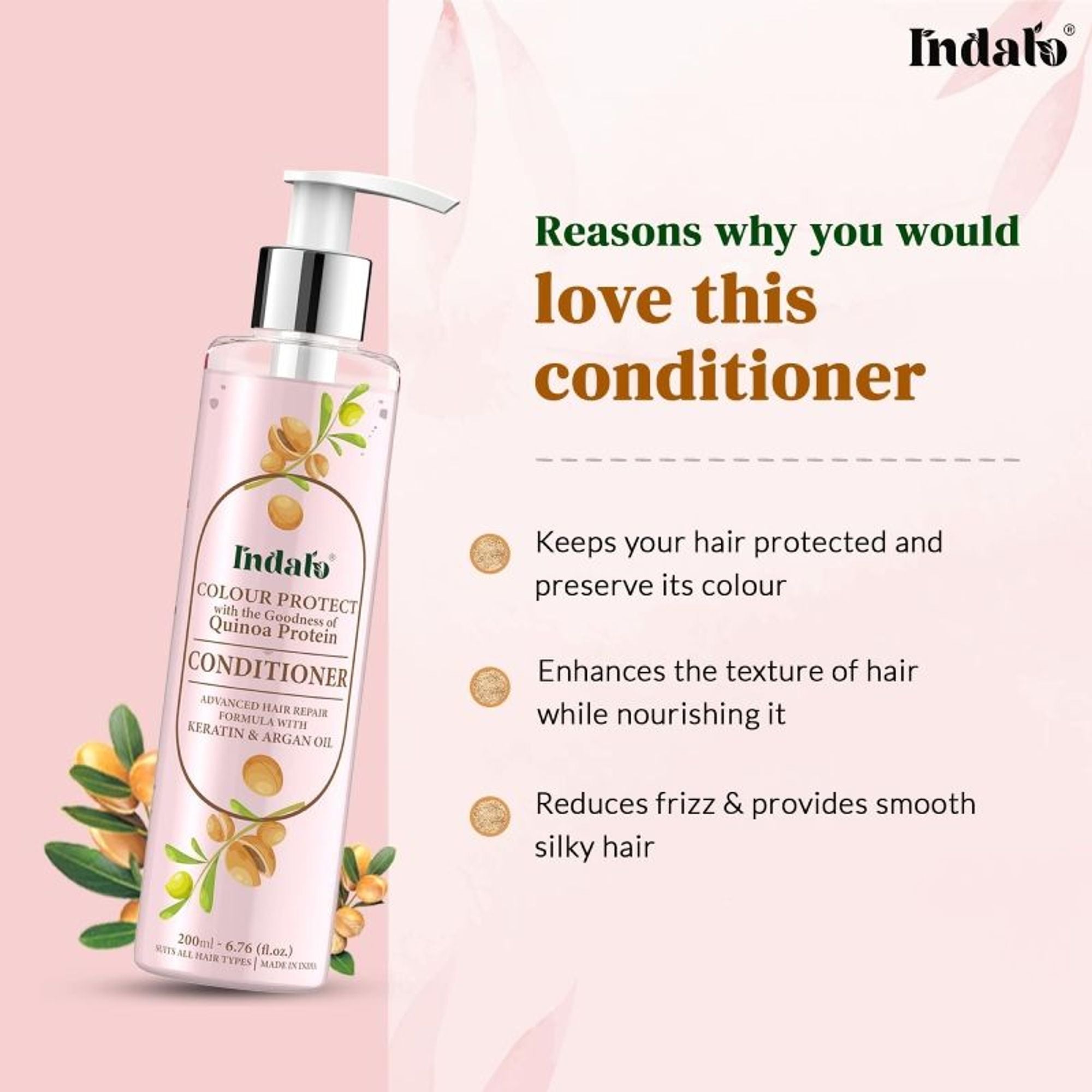 Indalo Quinoa Protein Colour Protect Conditioner With Keratin - Dista