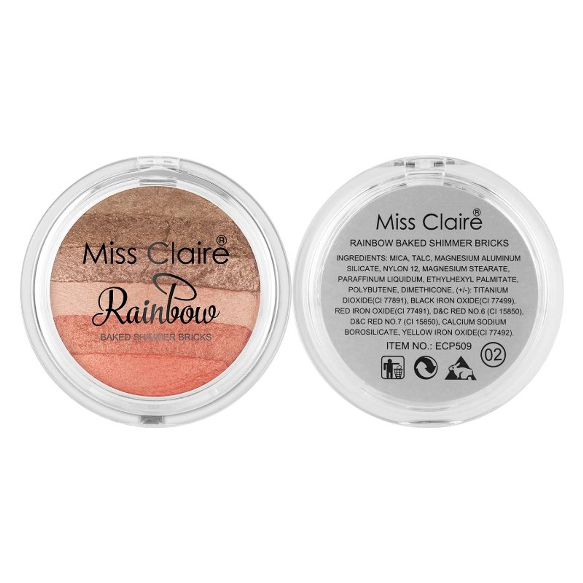 Miss Claire Rainbow Baked Shimmer Bricks - 2