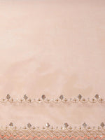 Thumbnail for Anouk Pink Sequinned Organza Saree With Embroidered Border - Distacart