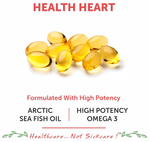 Thumbnail for bliss welness heart health arctic fish oil high potency omega 3 softgel capsule