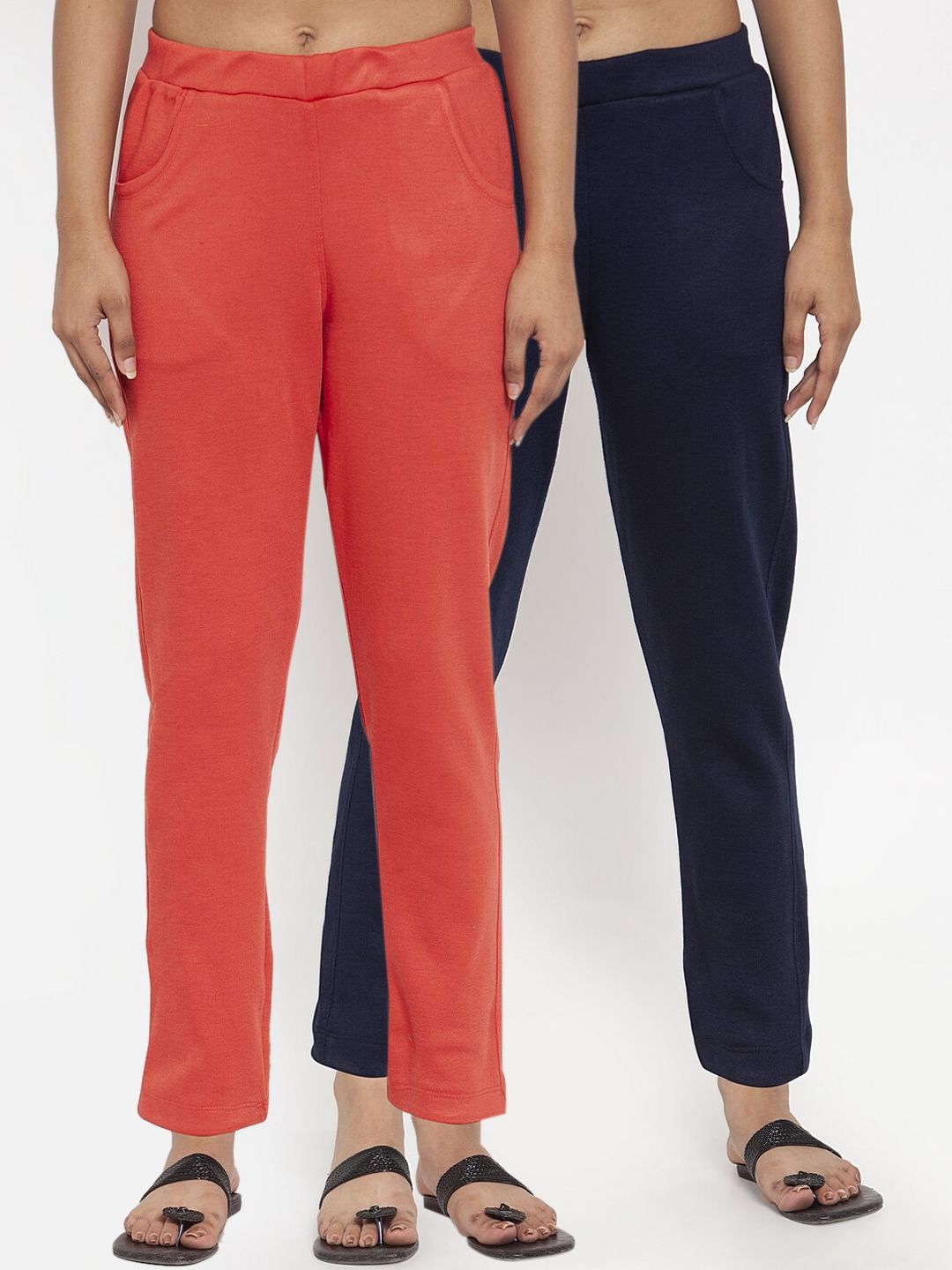 TAG 7 Women Pack of 2 Solid Acrylic Leggings - Distacart