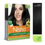 Thumbnail for Nisha Creme Hair Color for Women - Natural Black - Distacart
