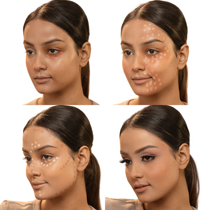 PAC Studio Spotlight Concealer Palette - Correct Conceal & Foundation Palette, Lasting Buildable Coverage - Distacart